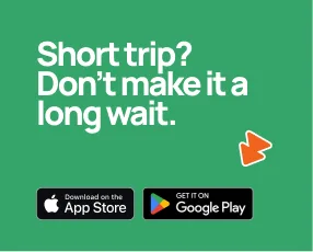 Short trip? Don't make it a long wait. promo card